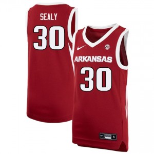 Isaiah Sealy Arkansas College Basketball #30 Men Official Jerseys - Cardinal