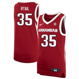 Karim Rtail Arkansas Men 2025 #35 College Basketball Jerseys - Cardinal