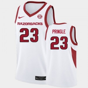 Nick Pringle Razorbacks #23 Men College Basketball Replica Jerseys - White