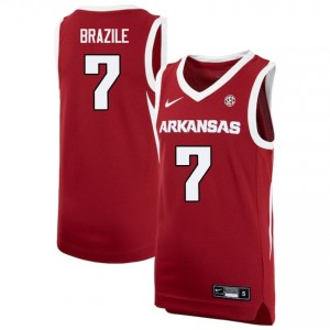 Trevon Brazile University of Arkansas Stitched Mens #7 College Basketball Jerseys - Cardinal