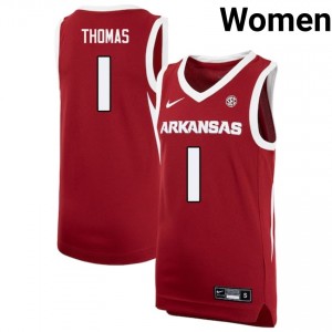 Meleek Thomas University of Arkansas College Basketball Women Limited #1 Jersey - Cardinal